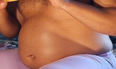 Delicious Four-Pizza Stuffing & Sensual Oily Belly Play