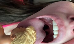 Giantess Licks Your Shrunken Body