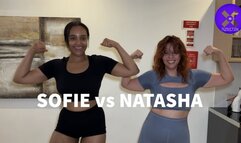 SOFIE vs NATASHA armwrestling and catfight