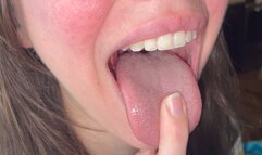 Tongue and Mouth Up Close