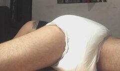 Diaper Boy: Messing and Humping in His Diaper