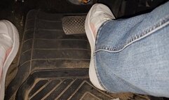 Driving in puma sneakers