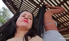 Covering the dwarf's mouth with big hands - VOL #682 - MISTRESS IZABELLA PAES - NEW MF - OCT 2024 - CLIP 01