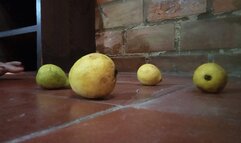 Roxan crushes and stomps on fruit with her bare feet (3)