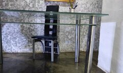 Feet with very pronounced arch, high heels and gift under the skirt (2)