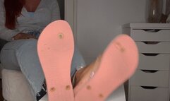 HE CLEAN MY FLIP FLOPS & JERKS OFF