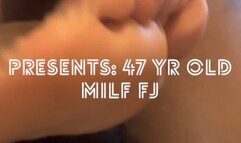 47 Year Old Blue Toes MILF Footjob