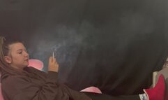 YULIANA IS WATCHING THE MATCH