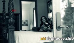 Hairy Milf Gets a Pipe Bomb in Her Pussy While Lying on the Bed