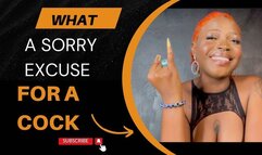 What a sorry excuse for a cock