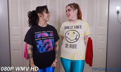 Sammy locks Andie into a number of wrestling holds! [FHD WMV] [Custom Video]