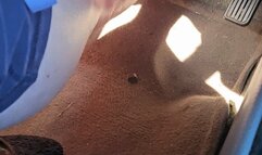 Driving Goosing my Engine Barefoot