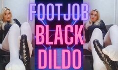 (61) FOOTJOB BLACK DILDO