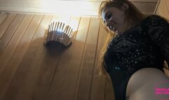 Helena Sauna Ballbusting ! PART 2