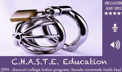 CHASTE Education Program [Strangers] [SPH] [Penis Cage] [JOI] [4 Year Chastity Contract] [Femdom Roommate]
