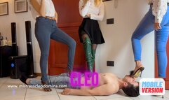 Cleo Domina - Before going out the human mat cleans our soles! 3 Miss-MOBILE VERSION