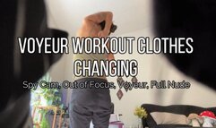 Voyeur Spy Cam Watch MILF Changing into Workout Clothes
