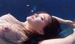 Raven Lynette Nude Underwater Swim Face Up