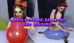 Clown Popping Balloons And Cumming MOV
