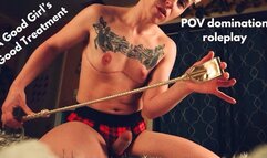 Dominant Muscular Top Gives You Pain and Pleasure - Jaq Quicksilver - Jaq's good girl gets spanked, spiked, and cropped between strapon facefuck and pussy fucking - for women, POV domination role-play, ftm, trans - 1080p mp4