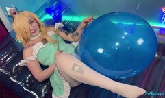 Princess Rosalina Sensually Blows Blue Balloon