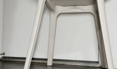 Goddess Cali takes tiny friend to work in sweaty nylons