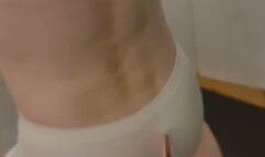 Discipline BDSM session with spanking, trampling, vacuuming my body and whipped cream with coffee stuffed into my mouth with foot smothering