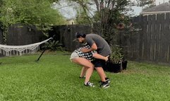 Carrying Aaron: Tilly McReese and Backpack Aaron ((HD Mp4))