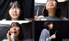 Hikage Hinata - CLOSE-UP of Japanese cute girl SNEEZING - 1080p