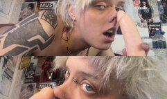 Glitterqueen99’s Nose Fetish Video, fuck my nose, cum countdown