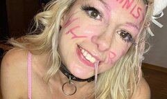 Hardcore Facefuck - Pretty in Pink Milk!