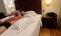 She Hogtied Him And Made Him Suffer Between Her Legs