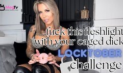 Fuck this flesh light with your caged cock