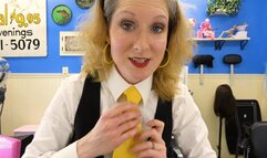 Got a messy skirts, so undressing from shirt and tie to nude