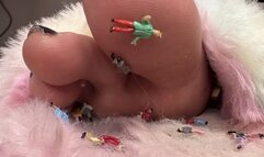 Tinies Toyed with in Solana’s Worn Slippers