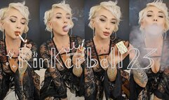 Chainsmoking in Lace outfit, showing off my favourite lighters as i enjoy my Marlboro Red 100s - Kinkerbell23