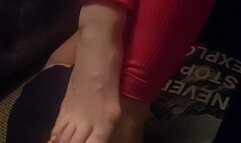 All taped up | Perfect footrest