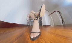 6K LELE sexy pantyhose sandals shame 360VR