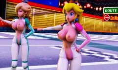Mmd Peach and Rosalina Kissme