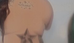 watching asain babe in the shower