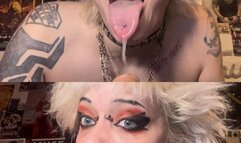 your STEP-SIS glitterqueen1999 wants your BIG COCK after catching you jerking off in the shower! TABOO roleplay fetish blowjob gagging spit fetish deepthroat sloppy lipstick fetish