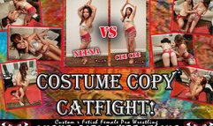 1286-Costume Copy Catfight - Fantasy Wrestling