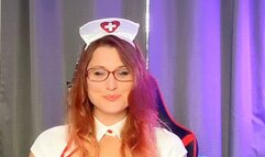 Nurse Ivy Takes Your Sample-- Hot Redhead Gives JOI