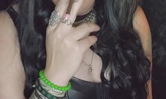 Smoking a More and blowing the smoke in your face