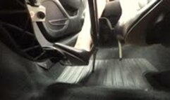 Milly Struggles To Drive The Boyfriends Car (Bare Legs) - Pedal View