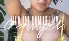 LICK THE CUM OFF MY HAIRY ARMPITS
