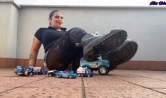 POLICE CAR TOY DESTROYER