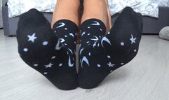 I Cut MY dirty socks close UP a