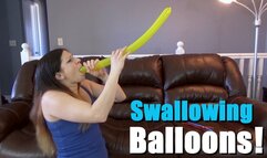 Swallowing Balloons - REMASTERED - Kylie Jacobs - MP4 1080p HD