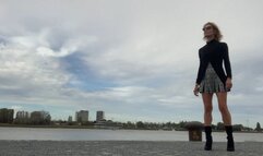 Lola Belgium flashes her Sun and Moon panties